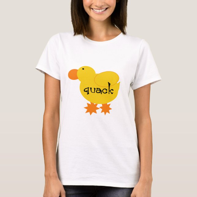 T-shirts et cadeaux jaunes de charlatan de canard (Devant)