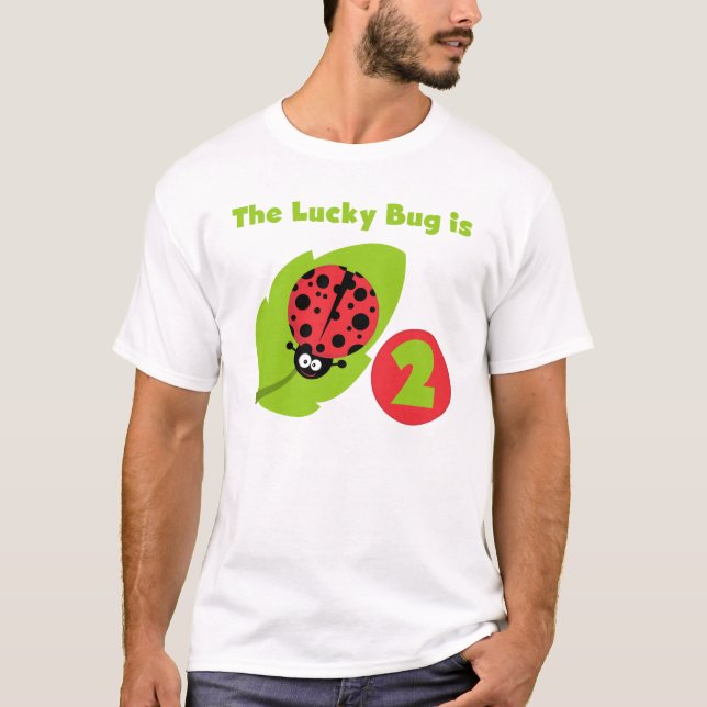 T-shirts et cadeaux Lucky Bug 2e anniversaire (Devant)
