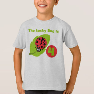T-shirts et cadeaux Lucky Bug 4th Birthday