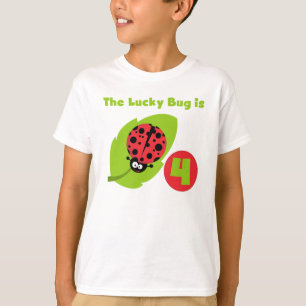 T-shirts et cadeaux Lucky Bug 4th Birthday