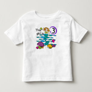 T-shirts et cadeaux Mermaid 3e anniversaire