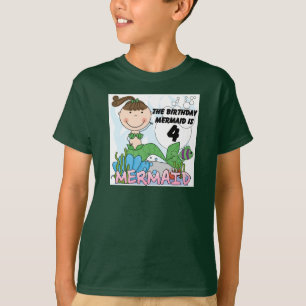 T-shirts et cadeaux Mermaid 4th Birthday