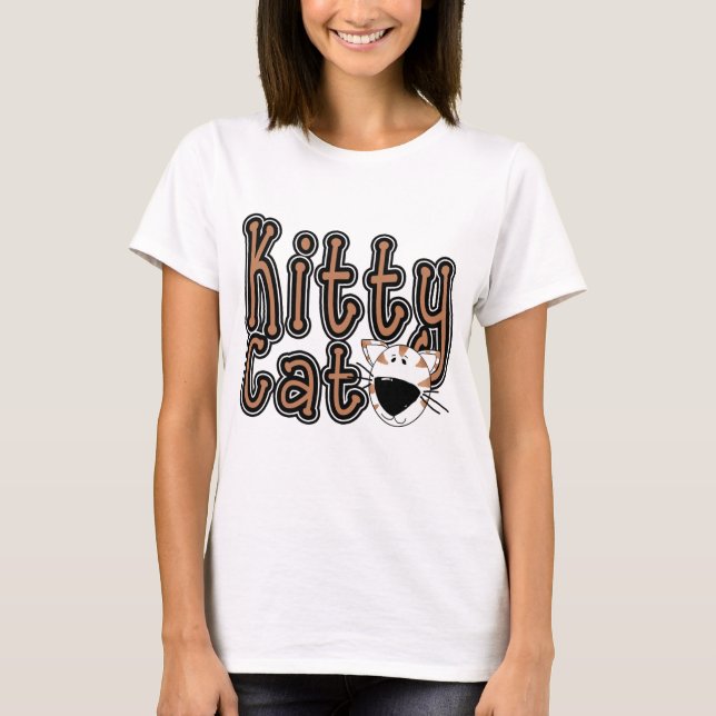 T-shirts et cadeaux mignons de chat de Kitty (Devant)