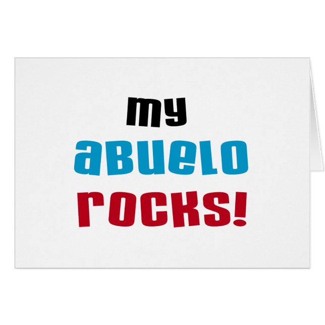 T-shirts et cadeaux My Abuelo Rocks (Devant horizontal)