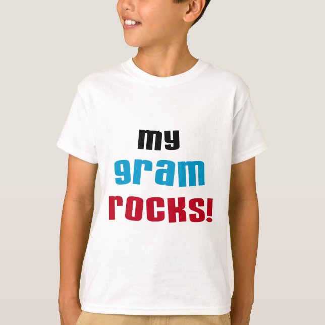 T-shirts et cadeaux My Gram Rocks (Devant)