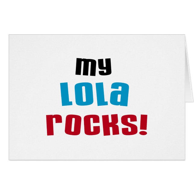 T-shirts et cadeaux My Lola Rocks (Devant horizontal)
