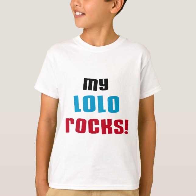 T-shirts et cadeaux My Lolo Rocks (Devant)