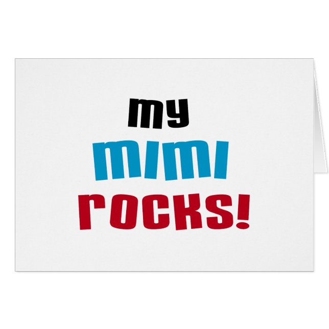 T-shirts et cadeaux My Mimi Rocks (Devant horizontal)