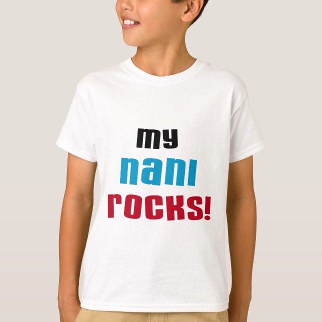 T-shirts et cadeaux My Nani Rocks (Devant)
