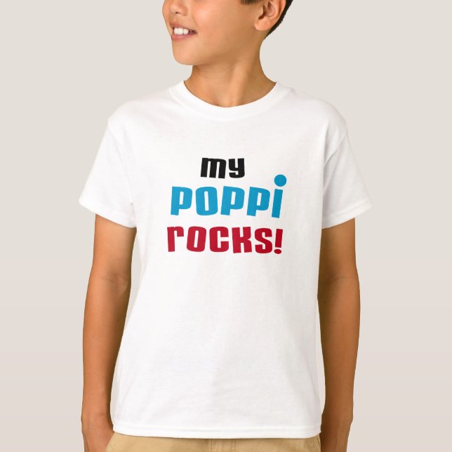 T-shirts et cadeaux My Poppi Rocks (Devant)