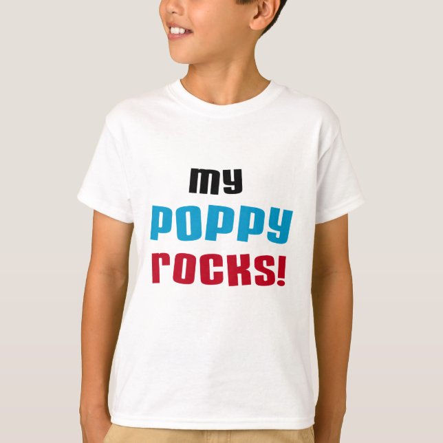 T-shirts et cadeaux My Poppy Rocks (Devant)