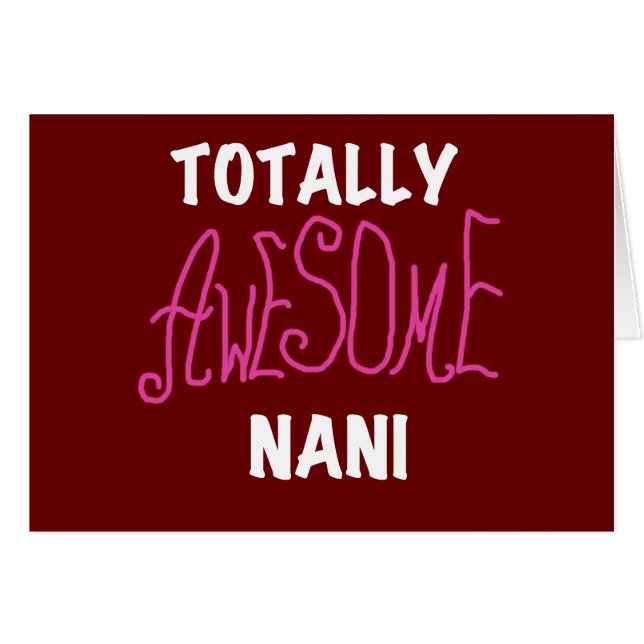 T-shirts et cadeaux Nani roses absolument géniaux (Devant horizontal)