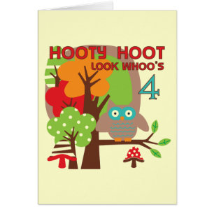 T-shirts et cadeaux Owl 4th Birthday