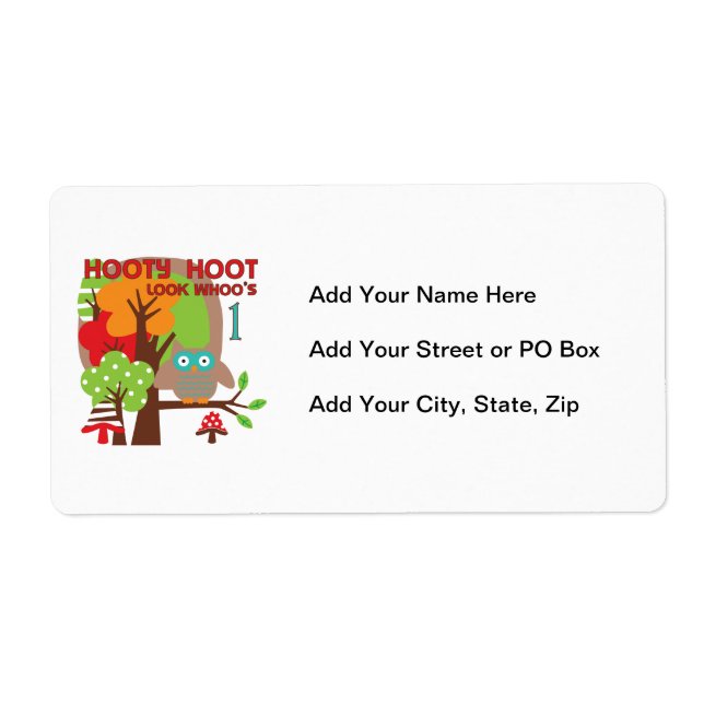 T-shirts et cadeaux Owl First Birthday (Devant)