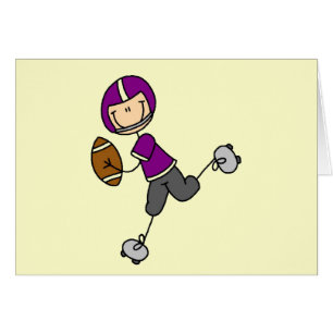 T-shirts et cadeaux pourpres de joueur de football