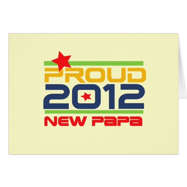 T-shirts et cadeaux Proud New Papa 2012 (Devant Horizontal)