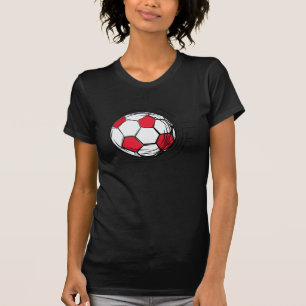 T-shirts et cadeaux rouges de ballon de football