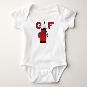 T-shirts et cadeaux rouges de golf de sac de golf