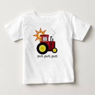 T-shirts et cadeaux rouges de tracteur de ferme