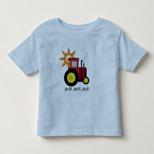 T-shirts et cadeaux rouges de tracteur de ferme