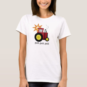 T-shirts et cadeaux rouges de tracteur de ferme