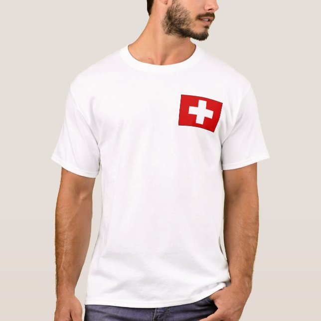 T-shirts et cadeaux suisses de drapeau (Devant)