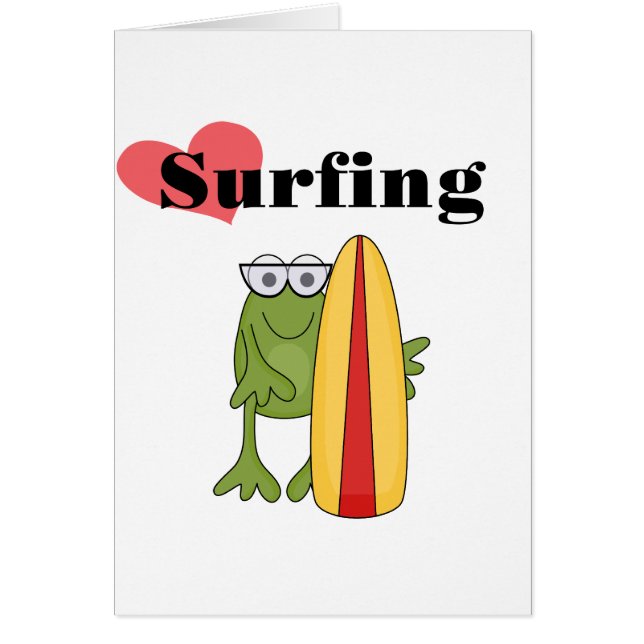 T-shirts et cadeaux surfants de grenouille d'amour (Devant)