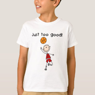 T-shirts et cadeaux trop bons de basket-ball juste