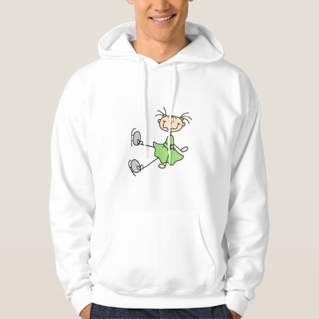 T-shirts et cadeaux verts de patineur artistique (Devant)
