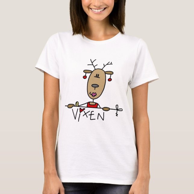 T-shirts et cadeaux Vixen Reindeer (Devant)