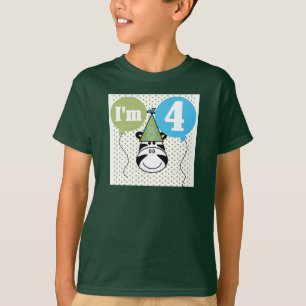 T-shirts et cadeaux Zebra 4e anniversaire