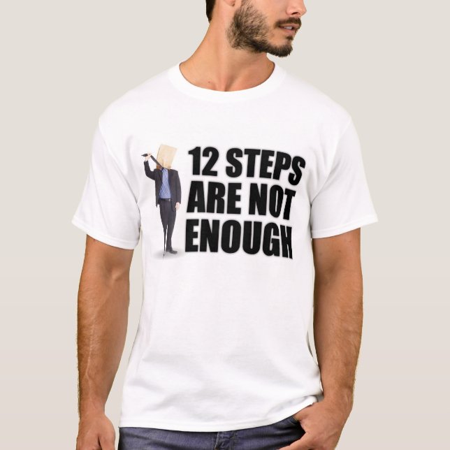 T-shirts et habillement de 2-Sided de "12 étapes" (Devant)