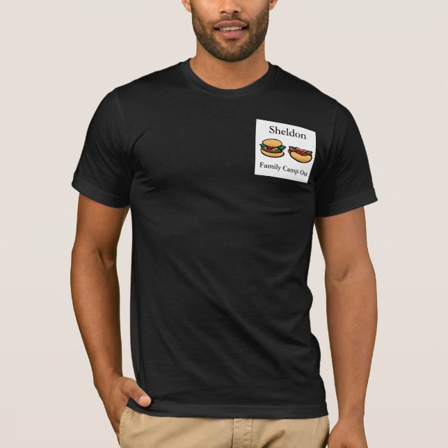 T-shirts fait sur commande de poche (Devant)