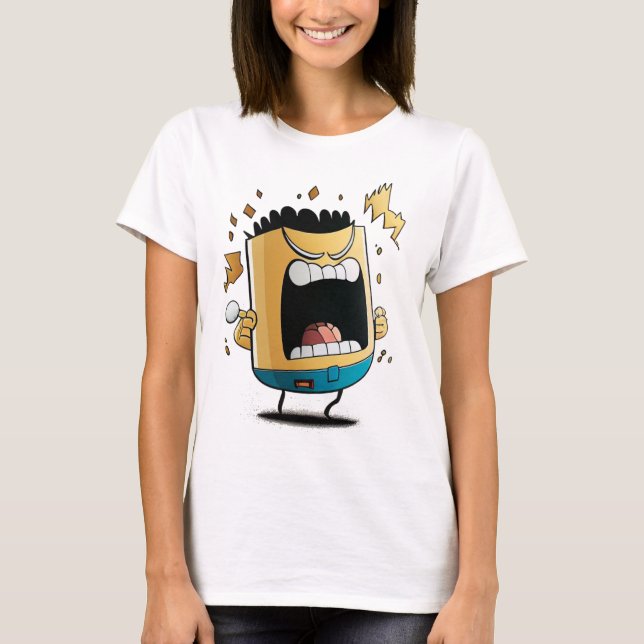 T-shirts femmes caricaturées mignonnes (Devant)