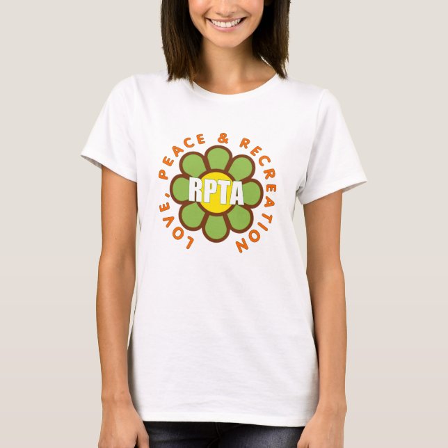 T-shirts femmes Love, Peace & Recreation (Devant)