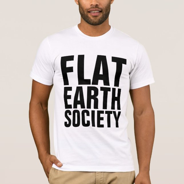 T-shirts FLAT EARTH SOCIETY (Devant)