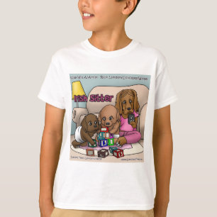 T-shirts garçon de baby-sitting irlandais Gros chi