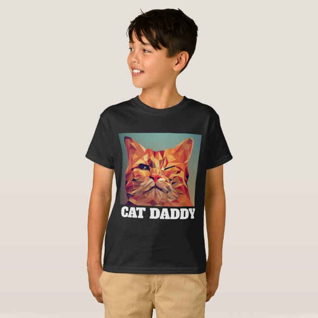 T-shirts GARÇONS CAT DADDY PÈRE (Devant entier)