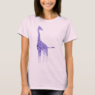 T-shirts Girafe Taches Violettes et Lilas
