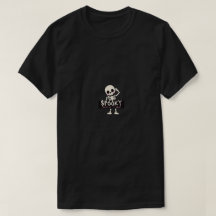 T-shirts Halloween squelette effrayant