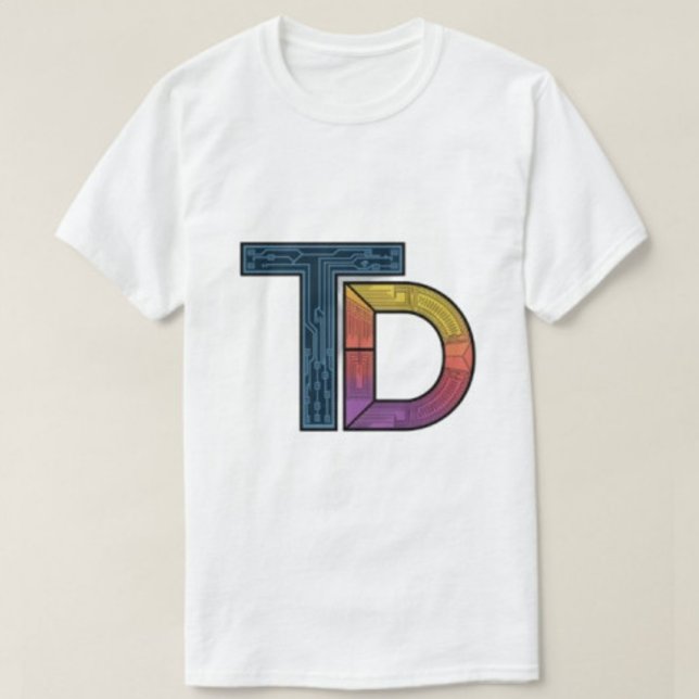 T-shirts hommes de typographie de TD (Créateur téléchargé)