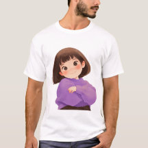 T-shirts hommes fillettes confiants