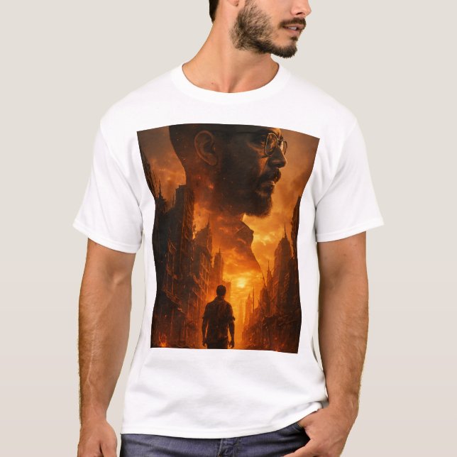 T-shirts hommes guerrier apocalyptique Post cinéma (Devant)