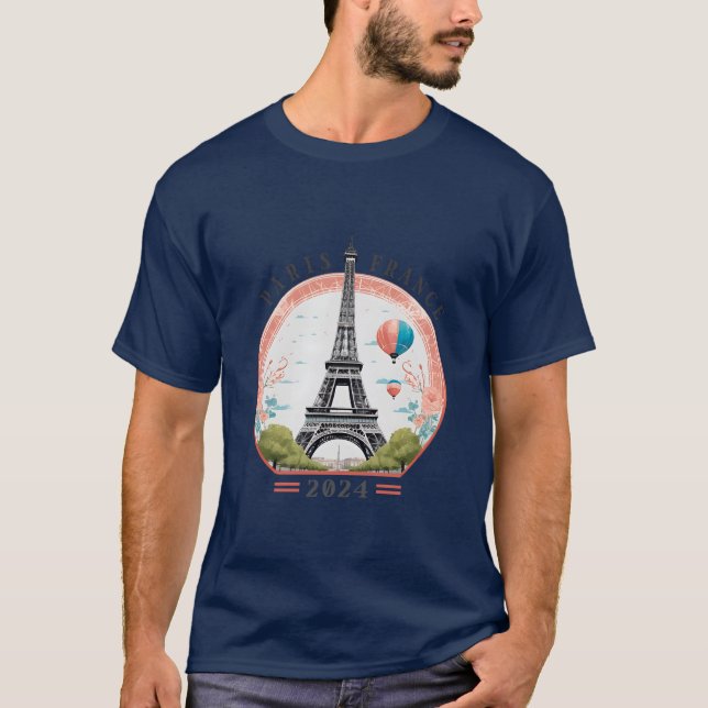 T-shirts hommes Paris France 2024, Paris France (Devant)