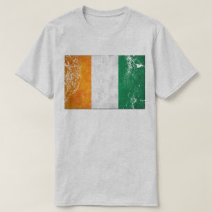 T-shirts irlandais de shamrock de drapeau
