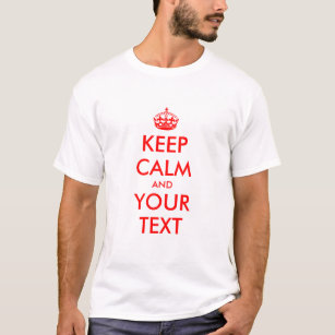T-shirts Keep Calm pour hommes et femmes.