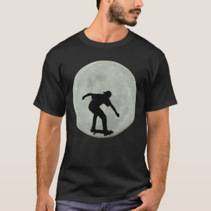 T-SHIRTS LUNE DE SKATEBOARDING