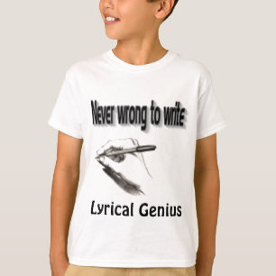 T-shirts lyriques
