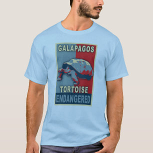 T-shirts mis en danger d'art de bruit de tortue de