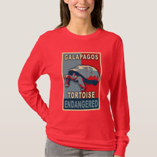 T-shirts mis en danger d'art de bruit de tortue de